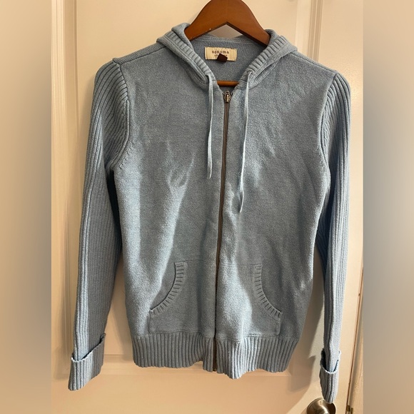 Sonoma Sweaters - Blue Sweater Hoodie